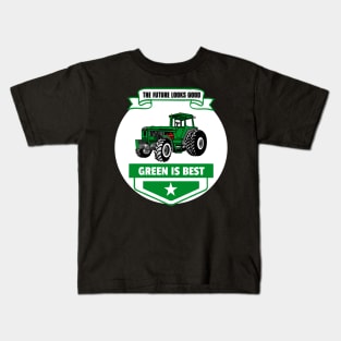 Green is best Kids T-Shirt